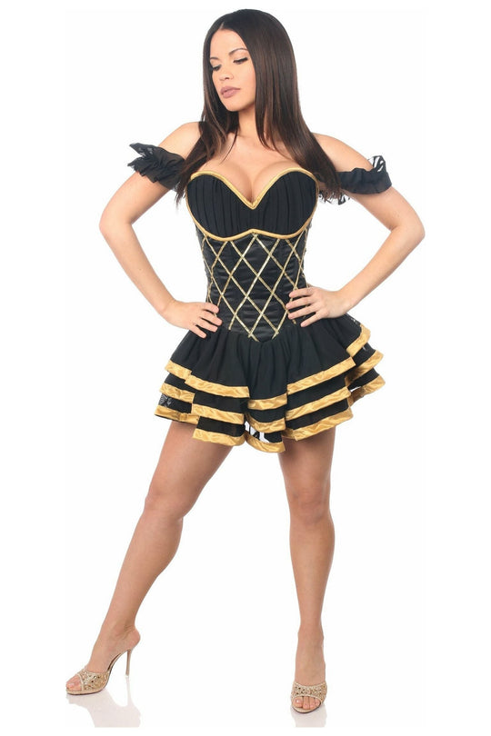 Top Drawer Steel Boned Egyptian Corseted Dress - Love it Curvy