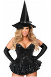 Top Drawer Premium Sequin Witch Corset Dress Costume - Love it Curvy