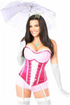 Top Drawer 6 PC Sexy Pink Princess Corset Costume - Love it Curvy