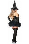 Top Drawer 4 PC Sexy Witch Corset Costume - Love it Curvy