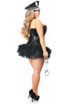 Top Drawer 4 PC Sexy Cop Corset Costume - Love it Curvy