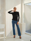 Love It Curvy Classic Solid Straight Leg Jeggings