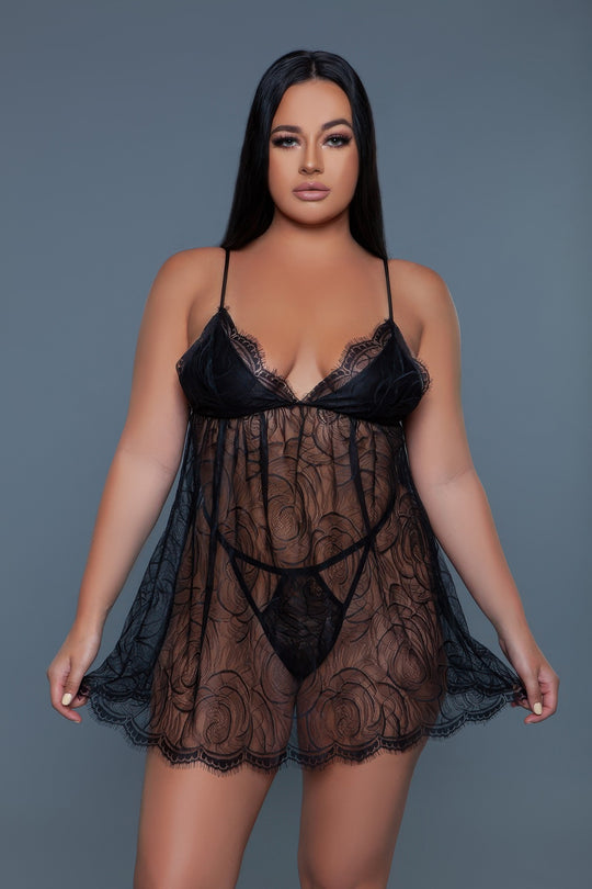 Daisy 2 Piece Babydoll - Love it Curvy