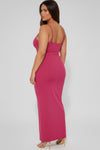 Plus Size Ribbed Cami Dress with Mermaid Hem