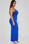 Plus Size Ribbed Cami Dress with Mermaid Hem