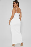 Plus Size Ribbed Cami Dress with Mermaid Hem