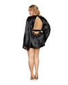 Dreamgirl Plus Open Back Satin Robe | Love It Curvy