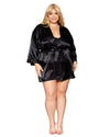 Dreamgirl Plus Size Satin Robe & Chemise Set | Love It Curvy