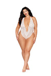 Dreamgirl Plus White Teddy & Pearl Harness | Love It Curvy