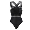 Curve Confidence High Neck Mesh Back One-Piece Swimsuit