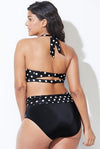 Love It Curvy Plus Size Printed High Waist Triangle Bikini Set
