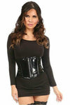 Top Drawer Black Patent Steel Boned Mini Cincher - Love it Curvy