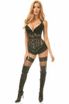 Top Drawer Steel Boned Fishnet Underbust Corset - Love it Curvy