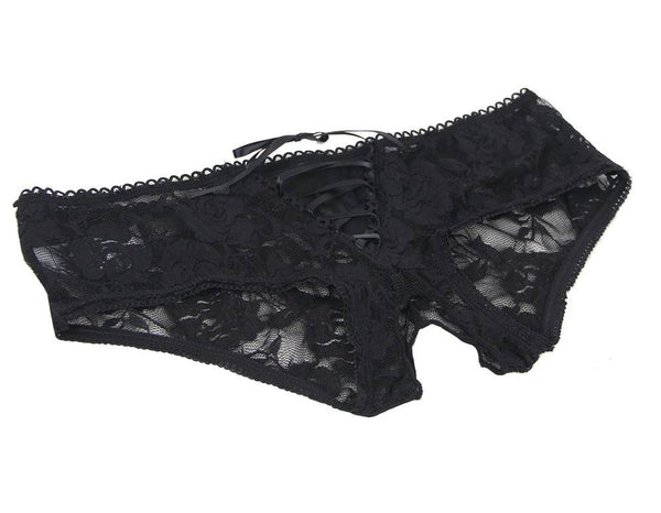 Crotchless Floral Lace Panty | Plus Size | Love It Curvy