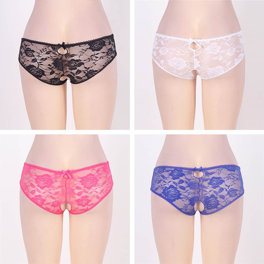 Open Crotch Strappy Lace Panty 4in1 Box | Love it Curvy