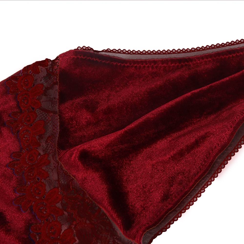 Love It Curvy: Velvet Floral Lace Babydoll Sexy Backless Noble Nightie