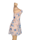 Plus size floral mesh babydoll lingerie set with ruffle details, image 6