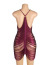 Tassel Cutout Sexy Babydoll Set - Love It Curvy