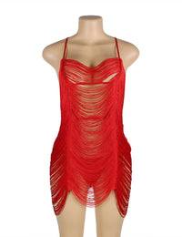 Tassel Cutout Babydoll Set | Love It Curvy