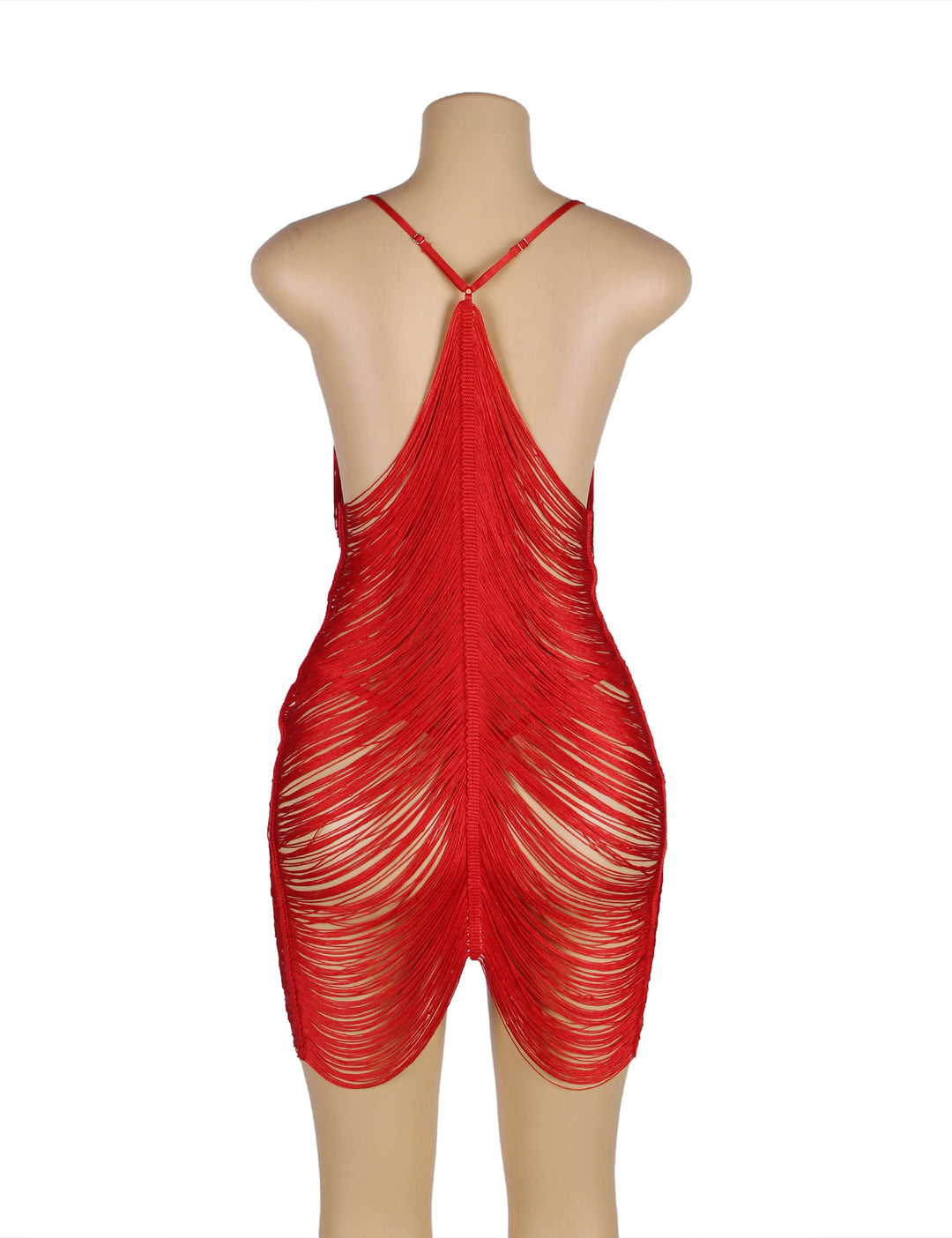 Tassel Cutout Sexy Babydoll Set - Love It Curvy