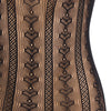 Plus Size Heart Mesh Bow Bodystocking Two-Piece Set - Love It Curvy