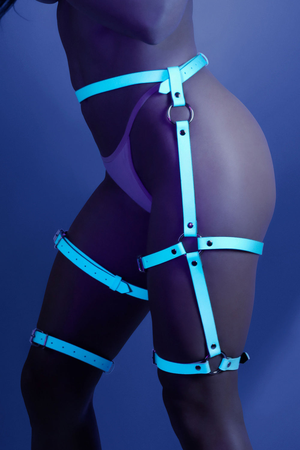 Leg Harness - One Size - Light Blue - Love it Curvy