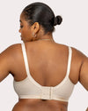 Curvy Couture Cotton Luxe Unlined Wireless Bra in Natural