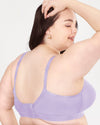 Curvy Couture Cotton Luxe Unlined Wireless Bra in Lavender Mist