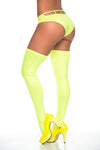 Sassy Faux Leather Thigh High Socks | Love It Curvy