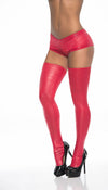 Sassy Faux Leather Thigh High Socks | Love It Curvy