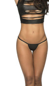 Naughty Faux Leather G-String by Mapale at Love It Curvy