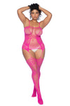 Curvy Aria Fishnet Body Stocking by Mapale at Love It Curvy