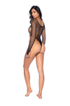 Essential Fishnet Long Sleeve Bodysuit by Mapale at Love It Curvy