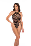 Snake Halter Fishnet Bodysuit by Mapale at Love It Curvy