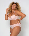 Curvy Couture Tulip Smooth T-Shirt Bra in Blushing Rose