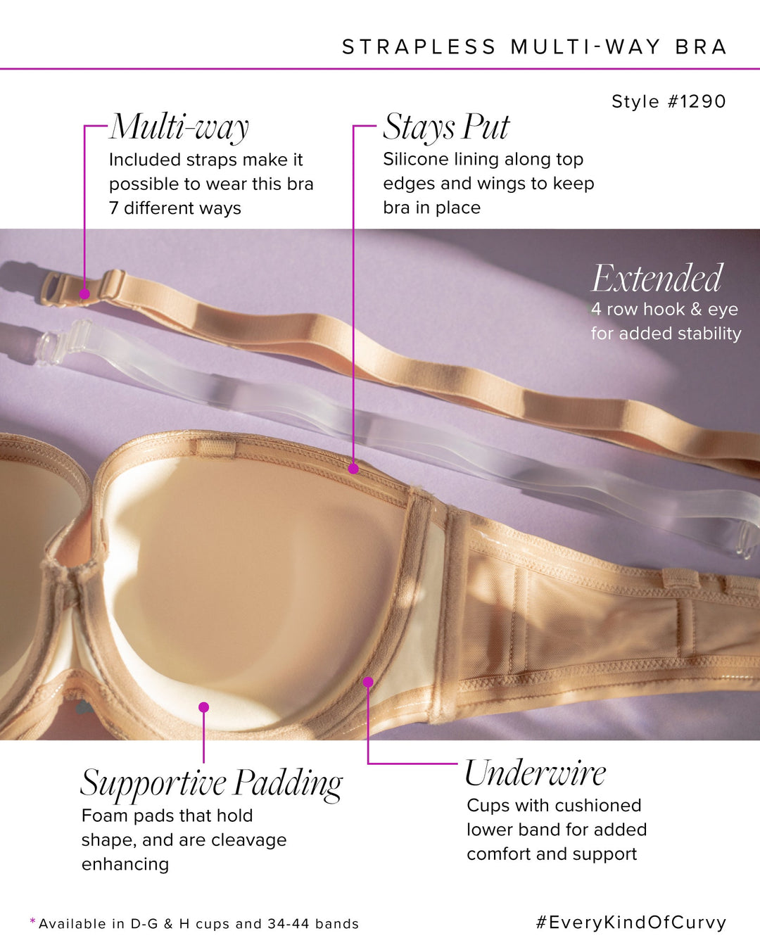 Smooth Strapless Multi-way Bra | Love It Curvy