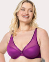 Sheer Mesh Plunge T-Shirt Bra - Fashion Colors | Love It Curvy