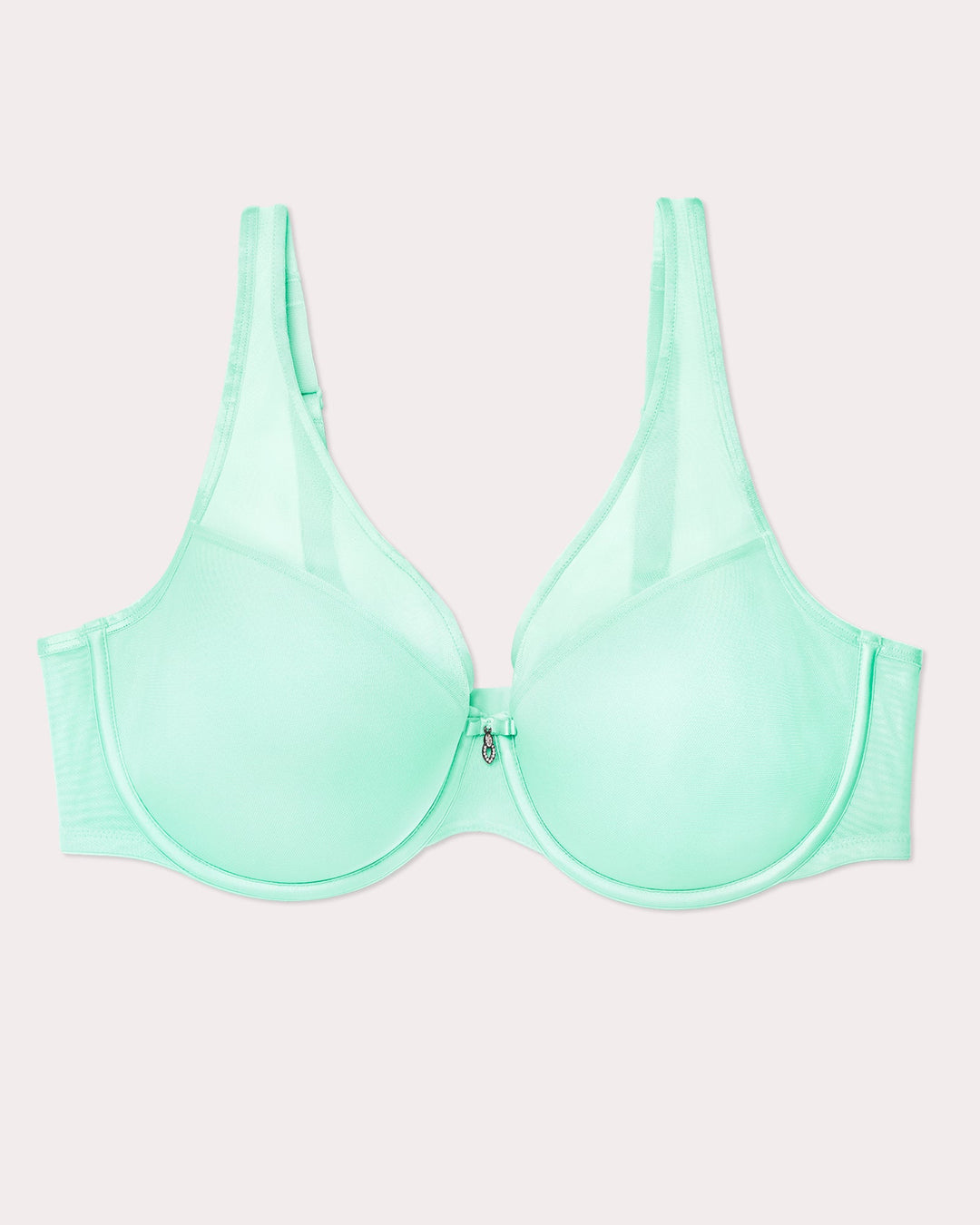 Sheer Mesh Plunge T-Shirt Bra - Fashion Colors | Love It Curvy