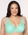 Sheer Mesh Plunge T-Shirt Bra - Fashion Colors | Love It Curvy