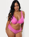 Sheer Mesh High Cut Brief Panty - Flirt
