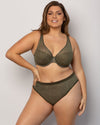 Sheer Mesh Plunge T-Shirt Bra - Seasonal & Prints  | Love It Curvy