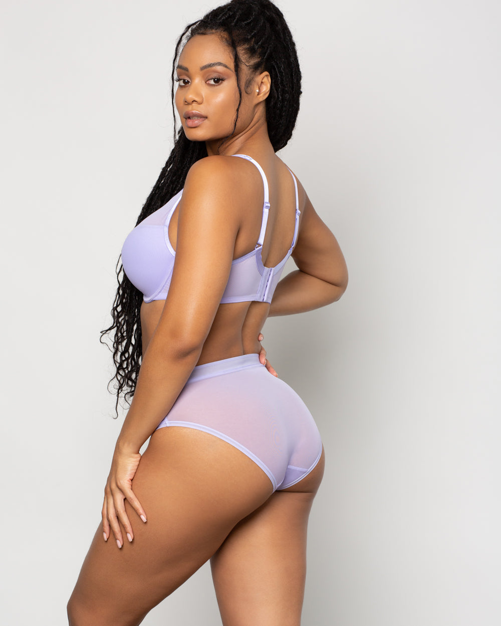 Sheer Mesh Plunge T-Shirt Bra - Fashion Colors | Love It Curvy