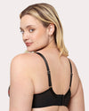 Curvy Couture Sheer Mesh Full Coverage Unlined Underwire Bra in Cherry Pop