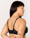 Curvy Couture Sheer Mesh Full Coverage Unlined Underwire Bra in Dragonfly Garden