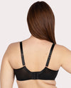 Curvy Couture Sheer Mesh Full Coverage Unlined Underwire Bra in Still Life Floral