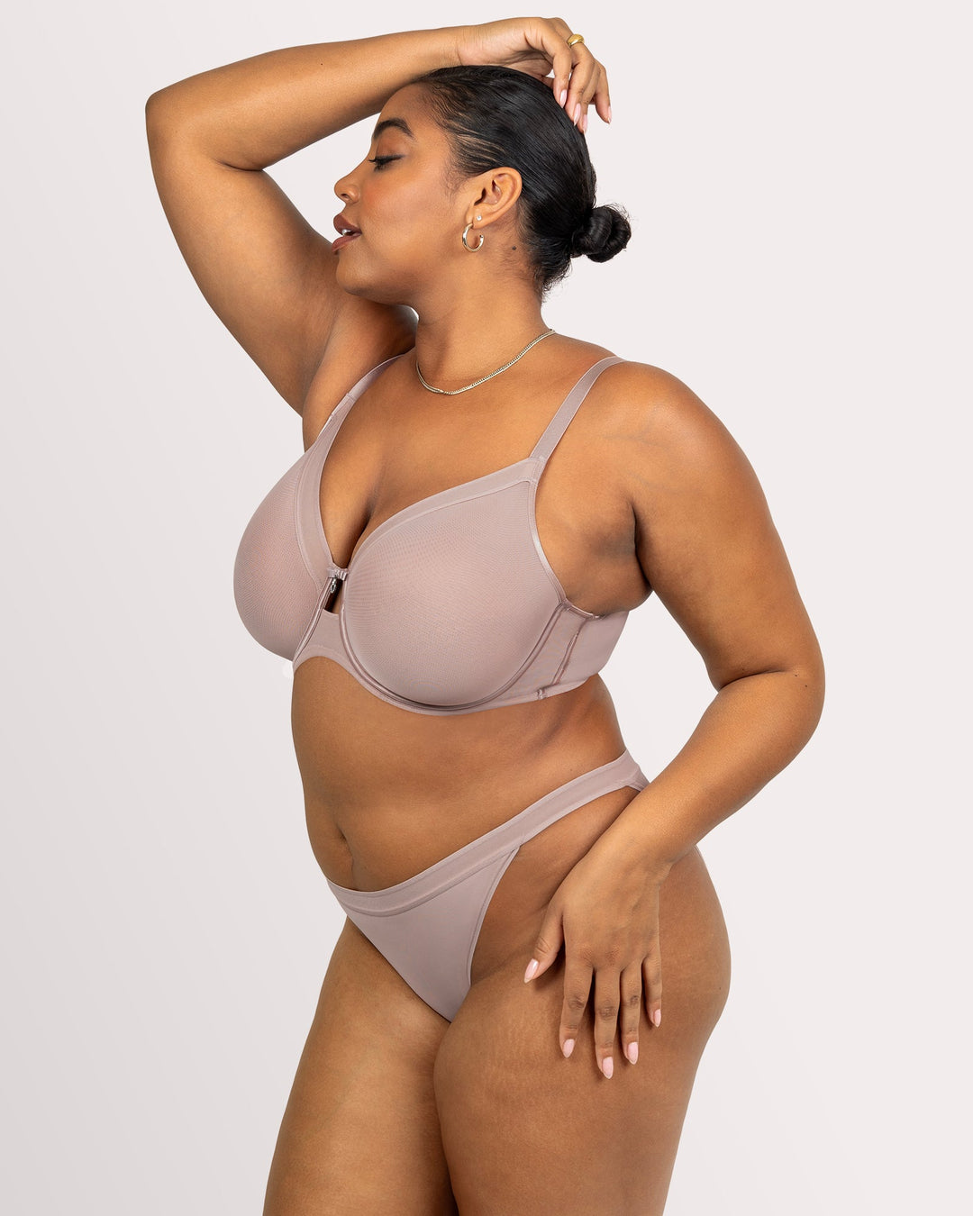 Sheer Mesh Full Coverage Unlined Underwire Bra | Love It Curvy