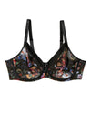 Curvy Couture Sheer Mesh Full Coverage Unlined Underwire Bra in Still Life Floral