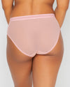 Sheer Mesh High Cut Brief - Blushing Rose