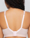 Curvy Couture Luxe Lace Wireless Bra in Blushing Rose