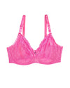 Curvy Couture Sheer Whisper Full Coverage Unlined Underwire Bra in Sangria Sunset